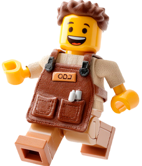 Figura construida con LEGO